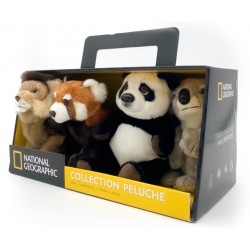 Pack 4 Peluches National Geographic 18 cm - Display