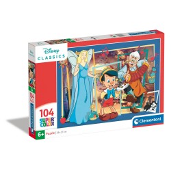 Puzzle Pinocho Clasicos Disney 104 Piezas.- Super Color