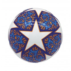 Balón Estrellas Blancas en fondo Azul y Naranja - Pelotas