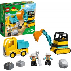 Camión y Excavadora con Orugas - LEGO Duplo