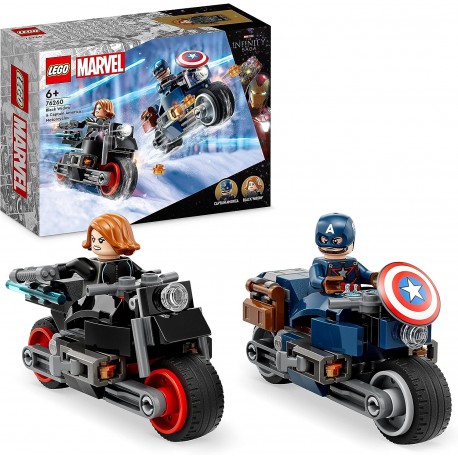 Motos de Viuda Negra y el Capitán America - Lego Marvel