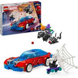 Coche Carreras Spiderman y Duende Verde Venomizado - Lego Marvel