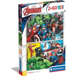 Puzzle 2x60 Avengers Super Color - Puzzles