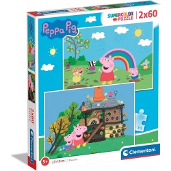 Puzzles 2x60 Peppa Pig - Puzzles