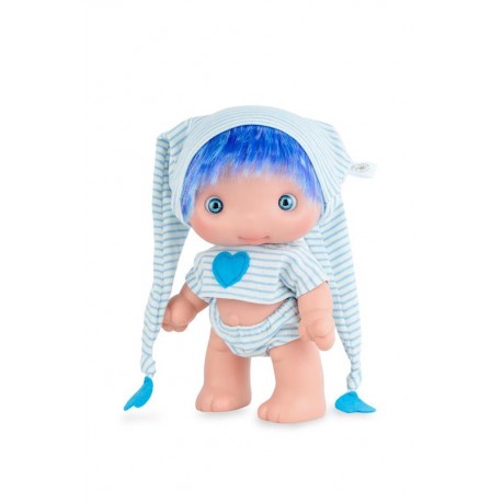 Muñeca PIU Ecolors Pijama Azul en Estuche 25cm- Marina & Pau