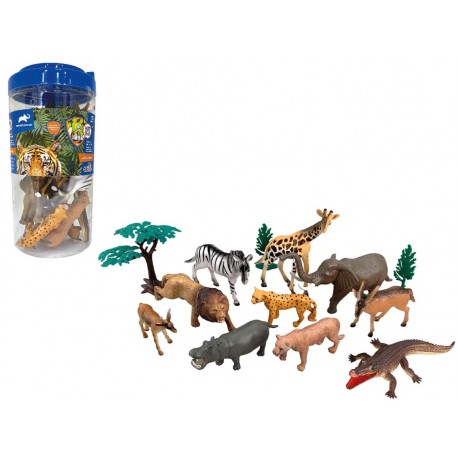 ANIMAL PLANET Cubo 13 piezas animales salvajes - Juguetes