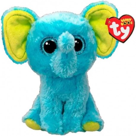 TY Trunkles Blue Elephant 15 cm- Beanie Boos Elefante Azul