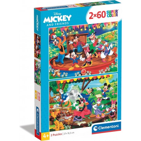 Puzzle Mickey and Friends 60 piezas Super Color - Puzzles Clementoni