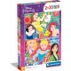 2 Puzzles 20 Piezas Princess Disney Super Color - Clementoni
