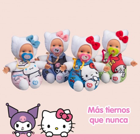 Nenuco Cute Hello Kitty 15 cm Super Blandito en 4 Modelos - Muñecas Famosa