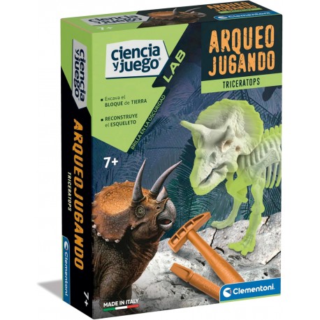 Arqueojugando T-REX Fluorescente - Clementoni