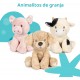 Peluches Animalitos Granja 30 cm - Famosa Softies
