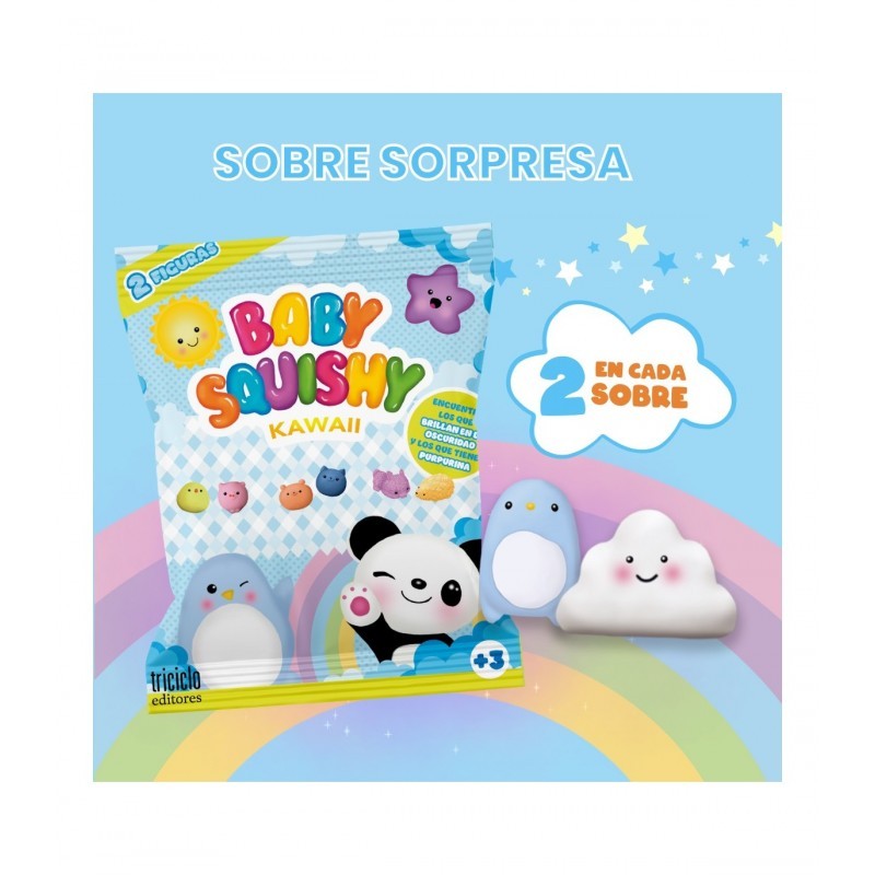 BABY SQUISHY KAWAII SBABAM Exp 16 Sobres Sbabam Juguetes Junior