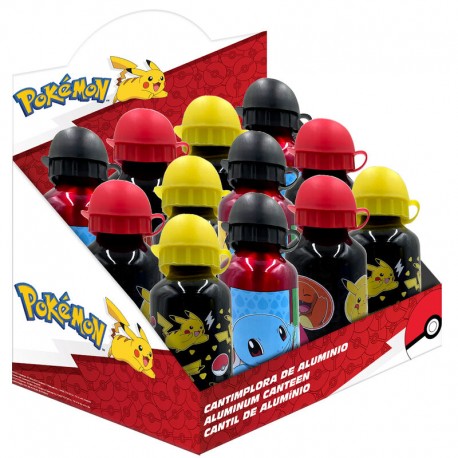 Cantimplora aluminio POKEMON 500ml 3 Diseños - Kids Juguetes