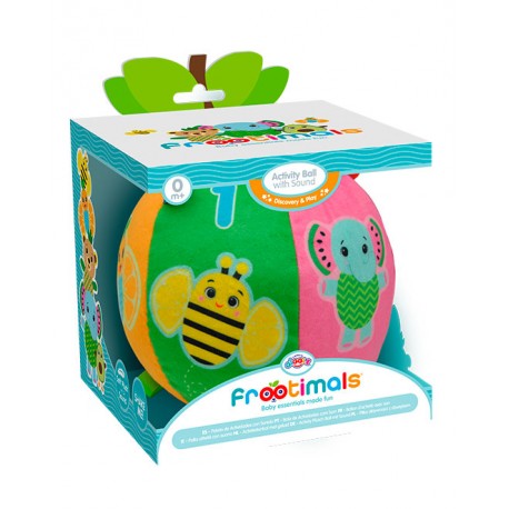 PELOTA DE ACTIVIDAD con Sonido FROOTIMALS - Kids DISCOVERY & PLAY- Juguetes