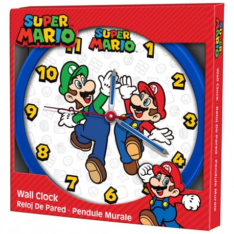 Reloj de Pared Super Mario - Kids