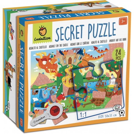 Secret Puzzle con Lupa Asalto al Castillo - Ludattica Puzzle