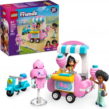Puesto de Algodón de Azúcar y Moto - Lego Friends