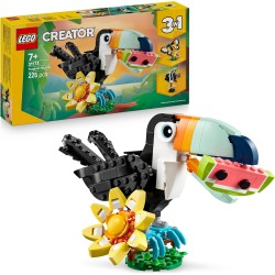 Fauna Salvaje: Tucan Tropical (3 juguetes en 1- Lego Creator