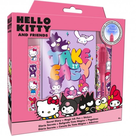 Diario + boligrafo magico Hello Kitty and Friends - Kids Juguetes