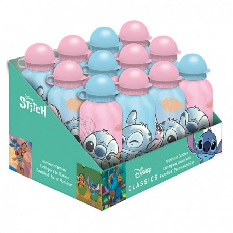 Cantimplora aluminio Stitch Disney 500ml 3 Diseños - Kids Juguetes