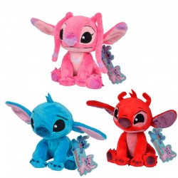 Peluche Stitch , Agel y Leroy Disney 20cm surtido (Exp 12) - Simba