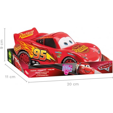 Hucha Rayo McQueen con billetes comestibles- DEKORA