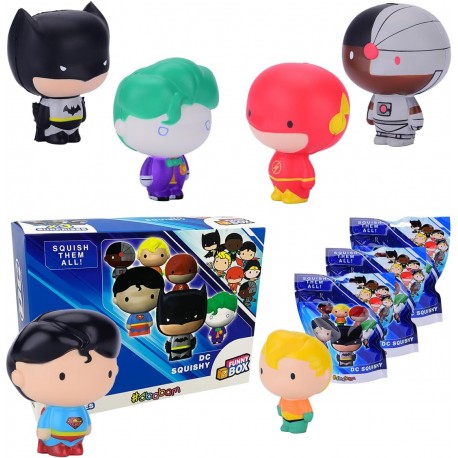 Super Heroes Blanditos Funny Box DC Comics Squishy - Sbabam