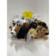 PELUCHE PERRO SURTIDO 12CM EN EXPOSITOR BOCALAN - Deqube