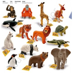 Conjunto 12 Figuras Zoo Collection Animales Salvajes