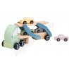 Camión Transporte de Coches de Madera - Juguetes Educativos