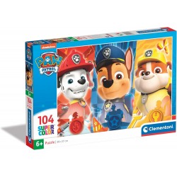 Puzzle Paw Patrol - Supercolor Infantil De 104 Piezas - Clementoni