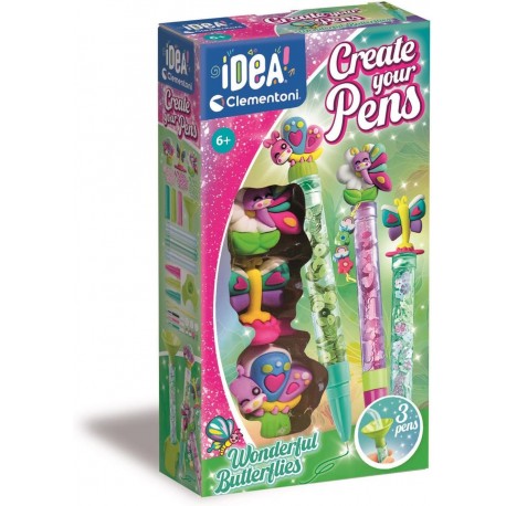 Crea tus propios boligrafos 3 modelos- Create your Pen -Expositores Clementoni