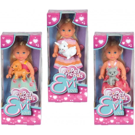 Muñeca EVI Love Animalitos 3 Modelos (exp 12) - Juguetes