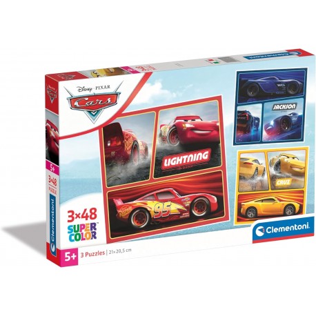 Puzzles Cars Firebuds Disney 3x48 - Clementoni