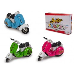 Moto Vespa Metal retrofricción (12 Uds.)- Expositores