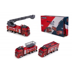 Camiones Bomberos Metal Retro 3 Modelos (Exp 6 Uds.) - Expositores