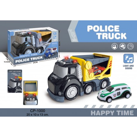CAMIÓN POLICIA GRUA CON LUZ Y SONIDO - Roymart