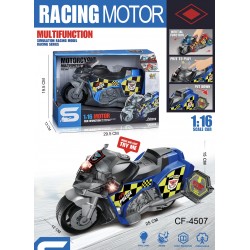 MOTO POLICIA MULTIFUNCIÓN ESCALA 1:16 LUZ Y SONIDO - Roymart