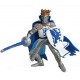 Rey con escudo dragón azul - Papo