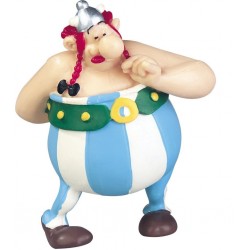 Figura Obelix enamorado con flores - Asterix