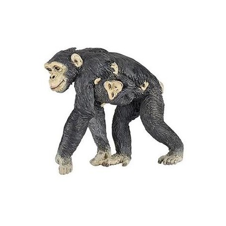 Chimpance y su Cria - Papo