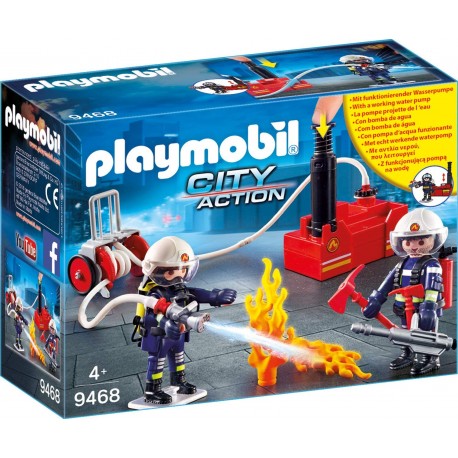 Bomberos con Bomba de Agua - Playmobil