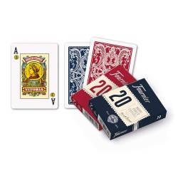 Baraja Poker Español 55 Cartas en estuche de cartón Azul
