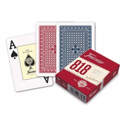 Baraja Poker 55 Cartas en estuche de cartón Azul