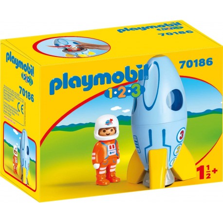 1.2.3. Astronauta con Cohete - Playmobil