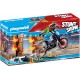 Stuntshow Moto con Muro de Fuego - Playmobil