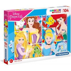 Puzzle Princesas 104 Piezas - Super Color