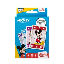 Baraja Mickey and Friends Shuffle 4 juegos en 1 - Cartas