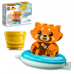 Diversión en el Baño: Panda Rojo Flotante - LEGO